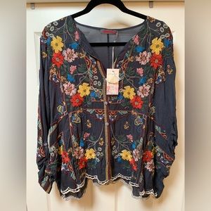 Beautifully Detailed Johnny Was Blouse